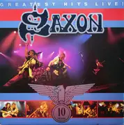 Double LP - Saxon - Greatest Hits Live!