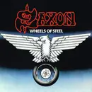 LP - Saxon - Wheels Of Steel - Black and Grey Swirl