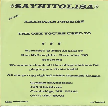 Sayhitolisa - It's Time To Believe Again...