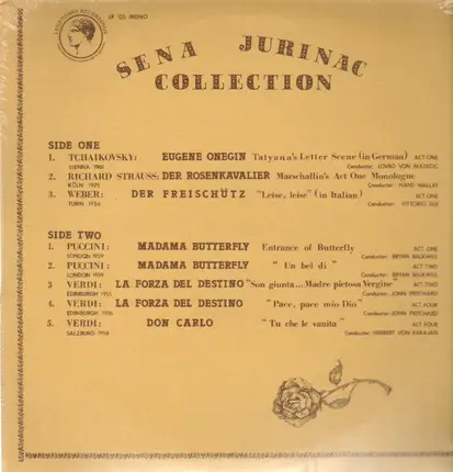 Sena Jurinac - Collection