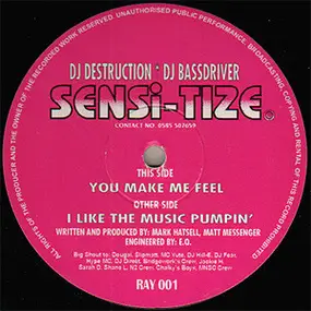 Sensi-tize - I Like The Music Pumpin' / You Make Me Feel