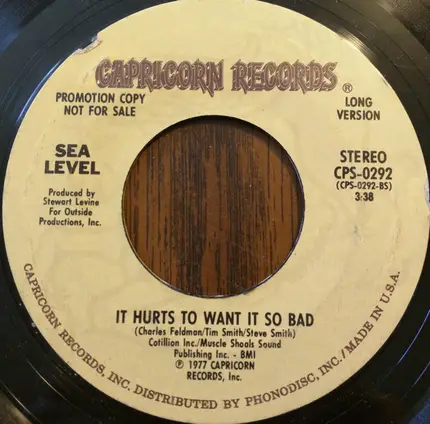 Sea Level - It Hurts To Want It So Bad