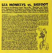 12inch Vinyl Single - Sea Monkeys - Sea Monkeys Vs. Bigfoot - Orange Transparent Vinyl, Insert