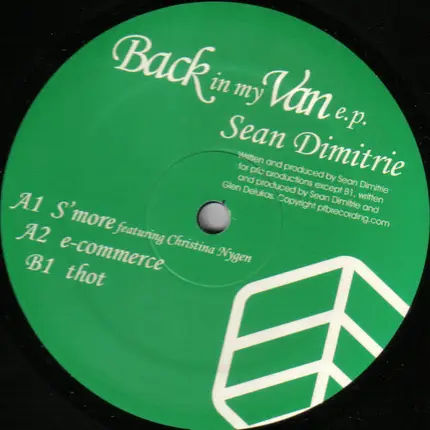 Sean Dimitrie - Back In My Van E.P.