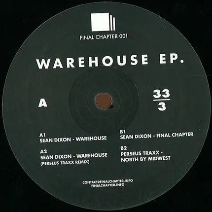 Sean Dixon / Perseus Traxx - Warehouse Ep