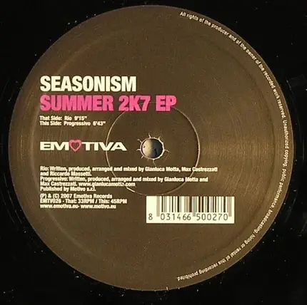 Seasonism - Summer 2K7 EP