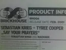 12inch Vinyl Single - Sebastian Krieg & Tyree Cooper - Say Your Prayers