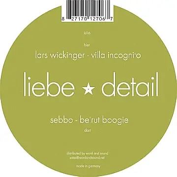 SEBBO/LARS WICKINGER - BEIRUT BOOGIE/VILLA INCOGNITO