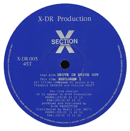 Section X - Drive In Drive Out