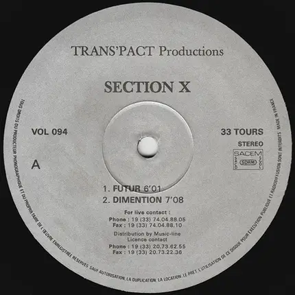 Section X - Futur