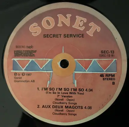 Secret Service - I'm So I'm So I'm So (I'm So In Love With You)