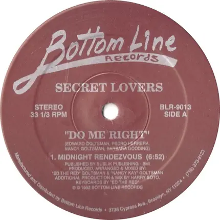 Secret Lovers - Do Me Right