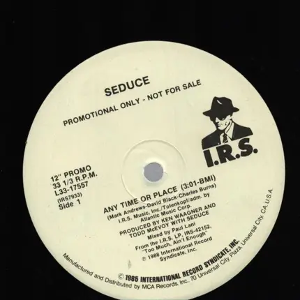 Seduce - Any Time Or Place