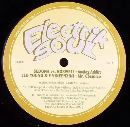 Sedona vs. Roswell / Young & Vincenzini - Analog Addict / Mr. Cosmico