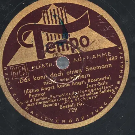 Jary Balz - Mein Frizz ist der schönste Matratose / das kann doch einen Seemann