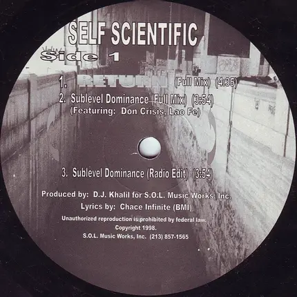 Self Scientific - Return / Sublevel Dominance