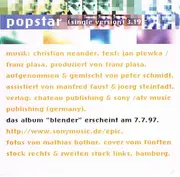 CD Single - Selig - Popstar