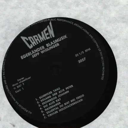 Sepp Wiglinger - Egerländer Blasmusik