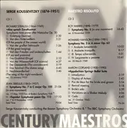 Double CD - Serge Koussevitzky - Maestro Risoluto