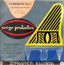 LP - Serge Prokofiev - Symphony No.7, Concerto on D Flat Major for Piano and Orch,, Sv. Richter, Prague Symphony Orch, K. Ancerl