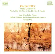 CD - Prokofiev - Piano Concertos No. 1, Op. 10 · No. 3, Op. 26 · No. 4, Op. 53