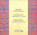 LP - Prokofiev / Shostakovich - 'Classical' Symphony / Symphony No 1 In F Major - Mono
