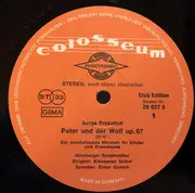 LP - Prokofiev / Lothar - Peter Und Der Wolf / Die Geschichte Vom Faulen Bären