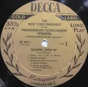 LP - Sergei Prokofiev / Howard Swanson / The New York Ensemble Of The Philharmonic Scholarship Winners / - Quintet, Opus 39 / Overture On Hebrew Themes / Night Music