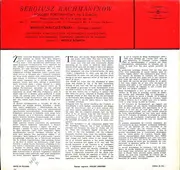 LP - Rachmaninoff - Trzeci Koncert Fortepianowy D-Moll Op. 30