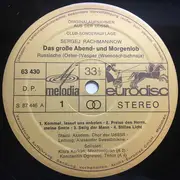 Double LP - Rachmaninov - Das Große Abend- Und Morgenlob - Gatefold