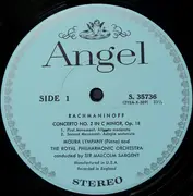 LP - Rachmaninoff - Piano Concerto No. 2 In C Minor, Three Preludes