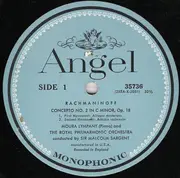 LP - Rachmaninoff - Piano Concerto No. 2, Preludes Nos. 4, 5 & 12 - Mono