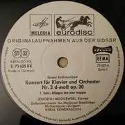 LP - Rachmaninoff / J. Moguilevsky , Moscow State Symphony Orchestra , K. Kond - Konzert Für Klavier Und Orchester Nr. 3 D-Moll Op. 30