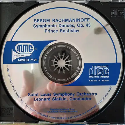 Rachmaninoff - Symphonic Dances / Prince Rostislav