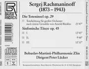 CD - Sergei Vasilyevich Rachmaninoff , The Bohuslav Martinů Philharmonic , Peter Lücker - Die Toteninsel; Sinfonische Tänze