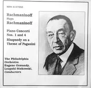 CD - Rachmaninoff - Piano Concerti Nos. 1 & 4 / Rhapsody On A Theme Of Paganini