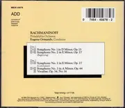 Double CD - Sergei Vasilyevich Rachmaninoff , The Philadelphia Orchestra , Eugene Ormandy - The Three Symphonies / Vocalise
