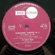 LP - Rachmaninoff / Rimsky-Korsakov - Symphony No 3 / Russian Easter Overture