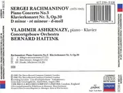 CD - Rachmaninoff - Piano Concerto No. 3