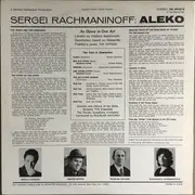 Double LP - Rachmaninoff - Aleko - Opera In One Act - Gatefold