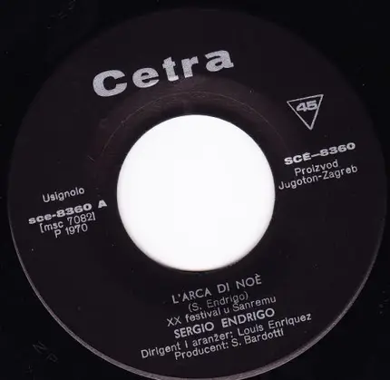 Sergio Endrigo - L'Arca Di Noé / Dall' America