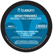 12inch Vinyl Single - Sergio Fernandez - Unforgettable Summer 2006 - WHITE LABEL