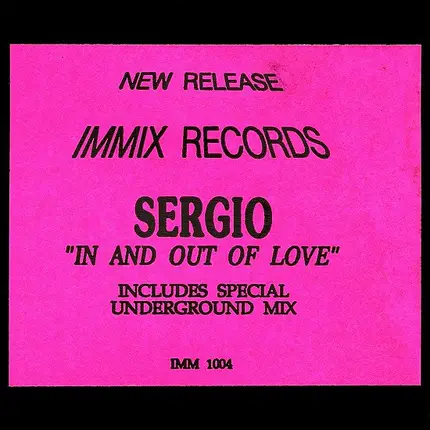 Sergio - In And Out Of Love