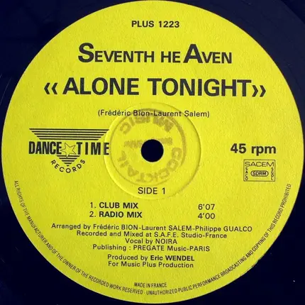 Seventh Heaven - Alone Tonight