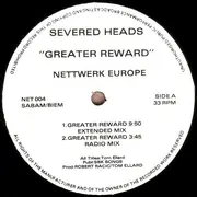 12inch Vinyl Single - Severed Heads - Greater Reward