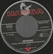 7inch Vinyl Single - Séverine - Achtung - Hier Kommt Ein Mensch, Der Gerne Küßt