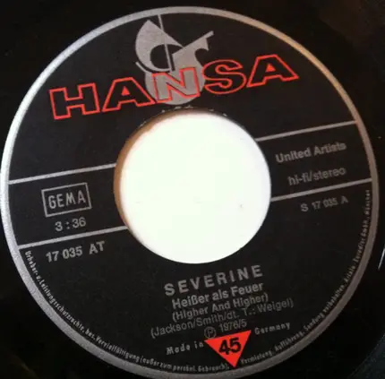Séverine - Heißer Als Feuer >>Higher And Higher<<