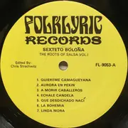 LP - Sexteto Bolona - La Historia De Son Cubano - The Roots Of Salsa - Volume I