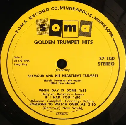 Seymour - "September Song" And Other... Golden Trumpet Hits Featuring Seymour & His Heartbeat Trumpet