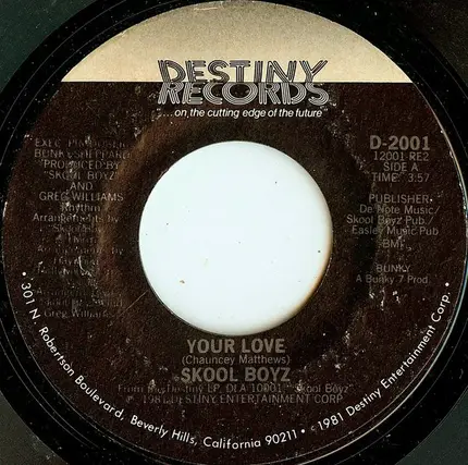 Skool Boyz - Your Love / Can We Do It Again